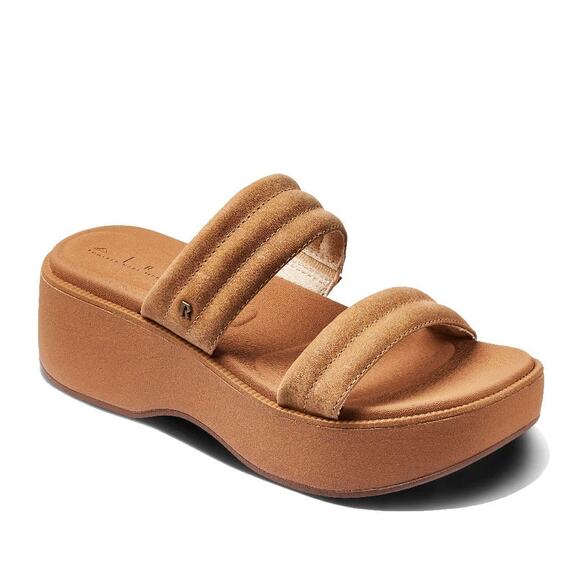 REEF LOFTY LUX HI WOMENS SANDAL Size 8 Beige - Picture 1 of 10